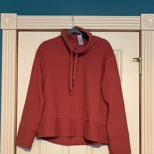 RBX Women's Cowl Neck Sweater in Rust